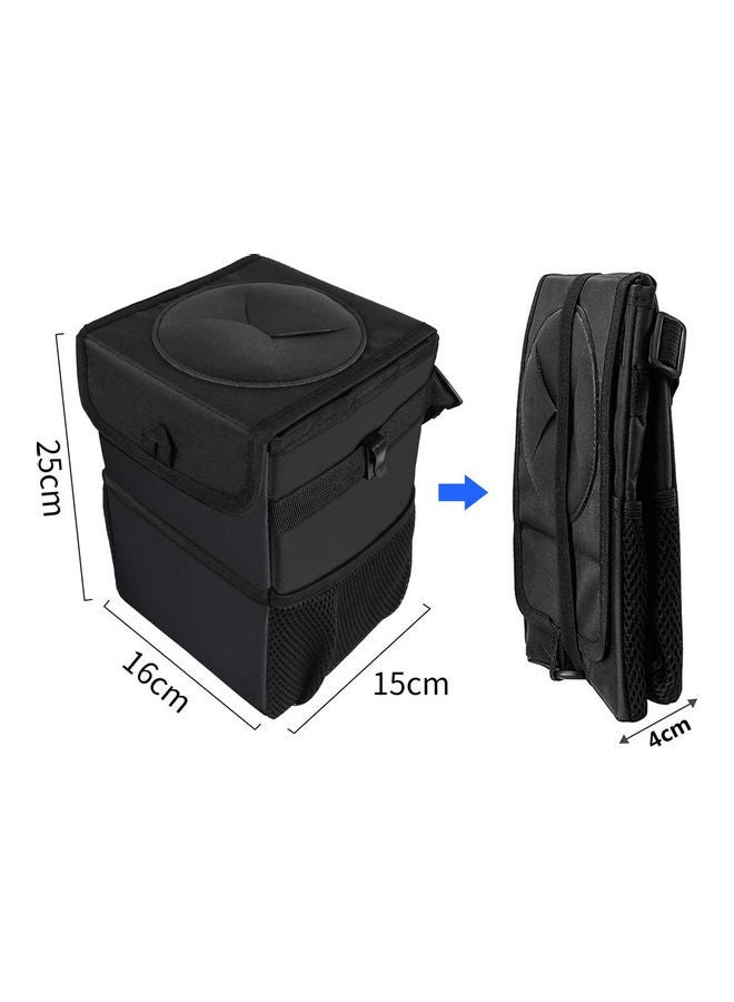 Multifunctional Waterproof Folding Car Trash Bag 6L Black - Image 2